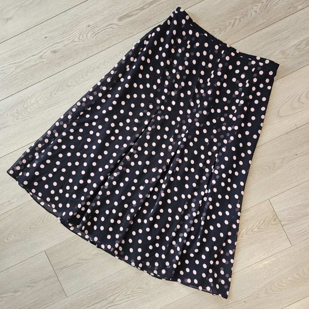 Windsmoor‎ Polka Dot Pleated Midi Skirt, Size 20